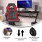 Flash Furniture Red LeatherSoft Gaming Chair - Skate Wheels CH-00095-RED-RLB-GG - alternate 8